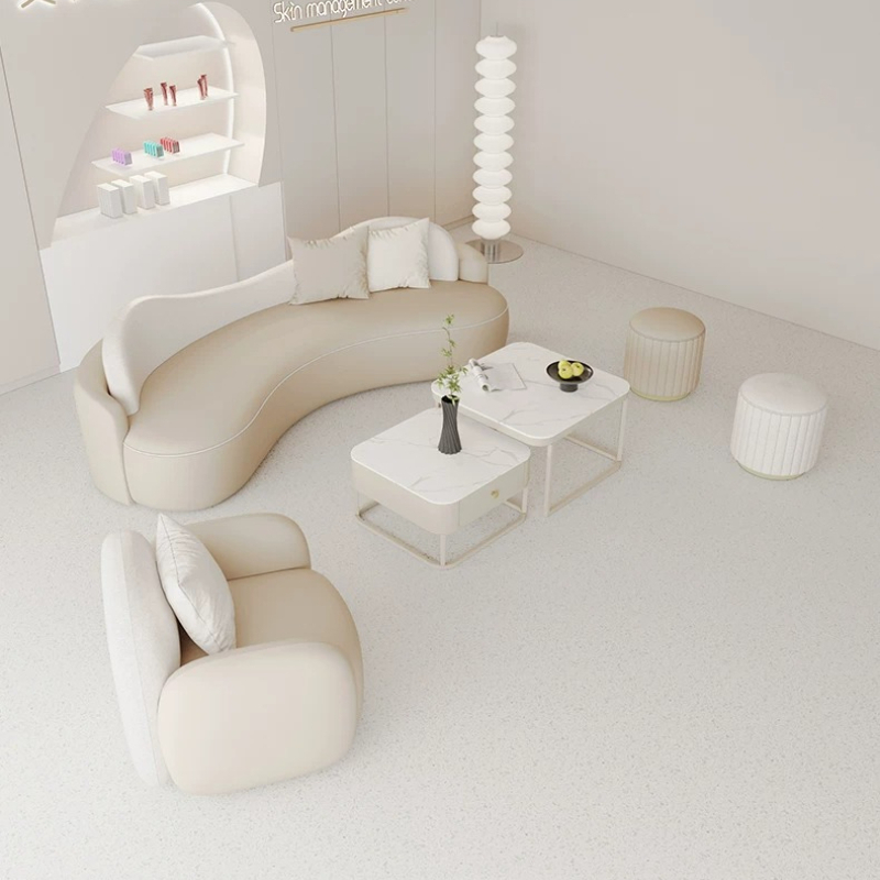 Office Furniture Store - Canapé de réception style crème nordique