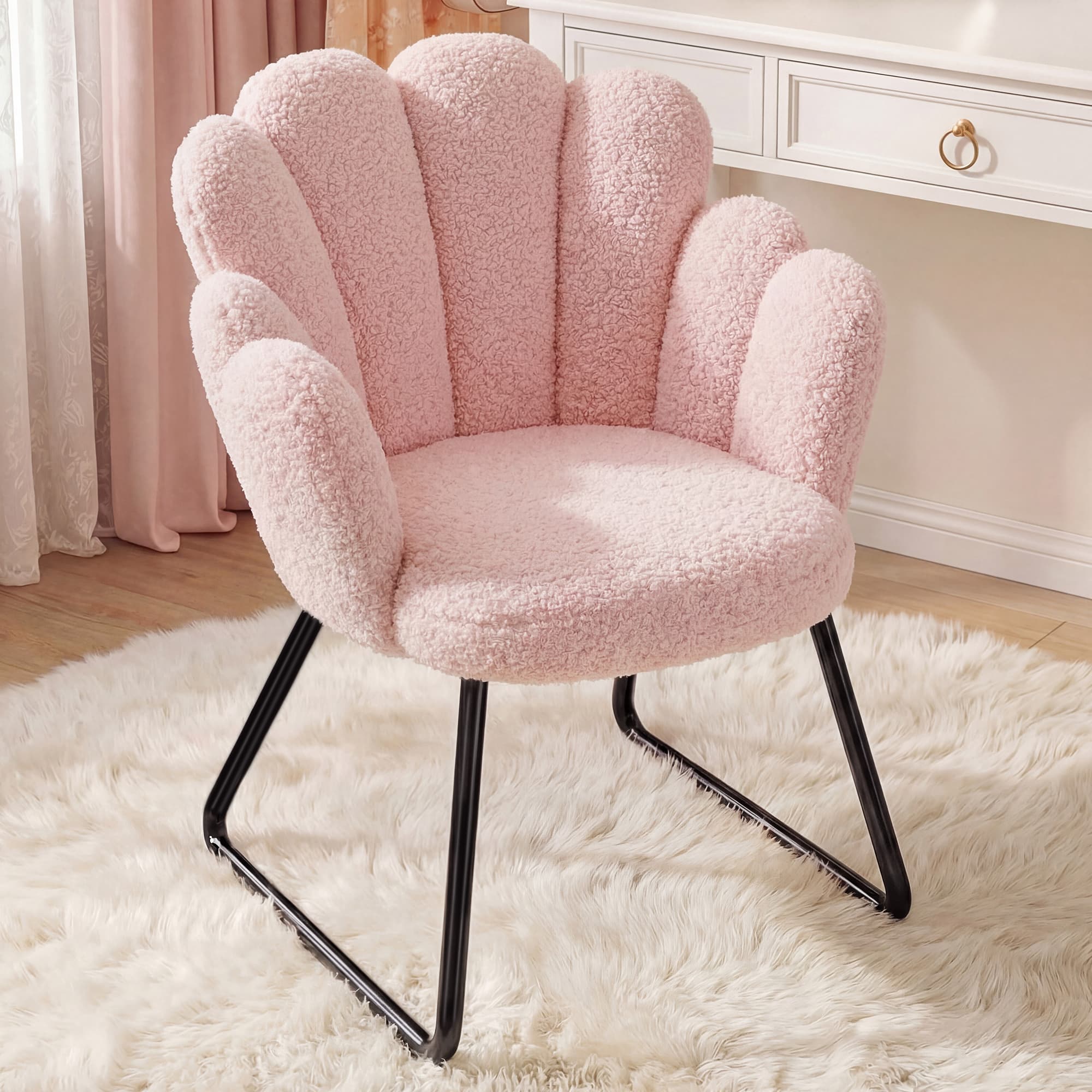 EnHomee Teddy Fleece Accent Ch - Office X Furniture avis et prix