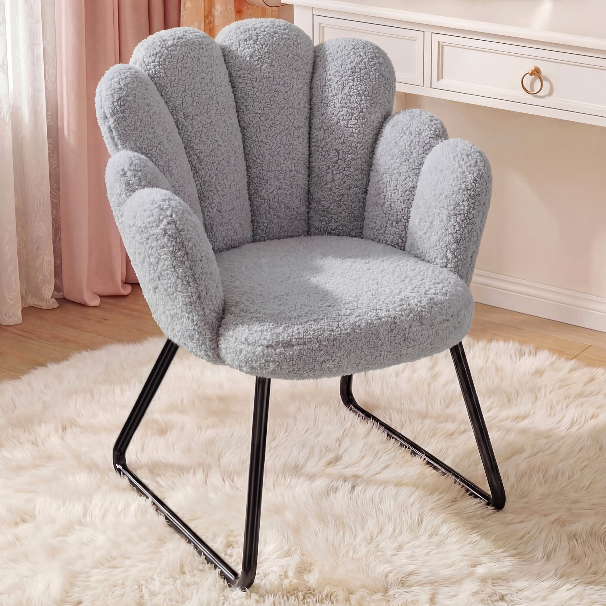 EnHomee Teddy Fleece Accent Ch - Office X Furniture avis et prix