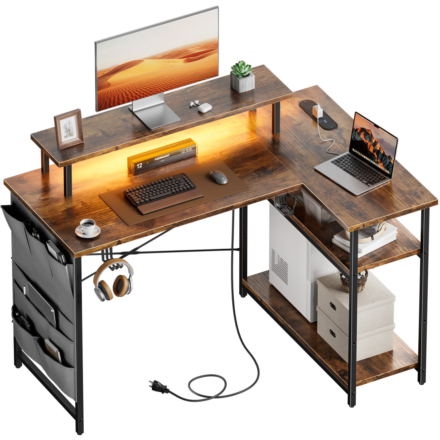 Bureau d'ordinateur en forme d - Office X Furniture avis et prix