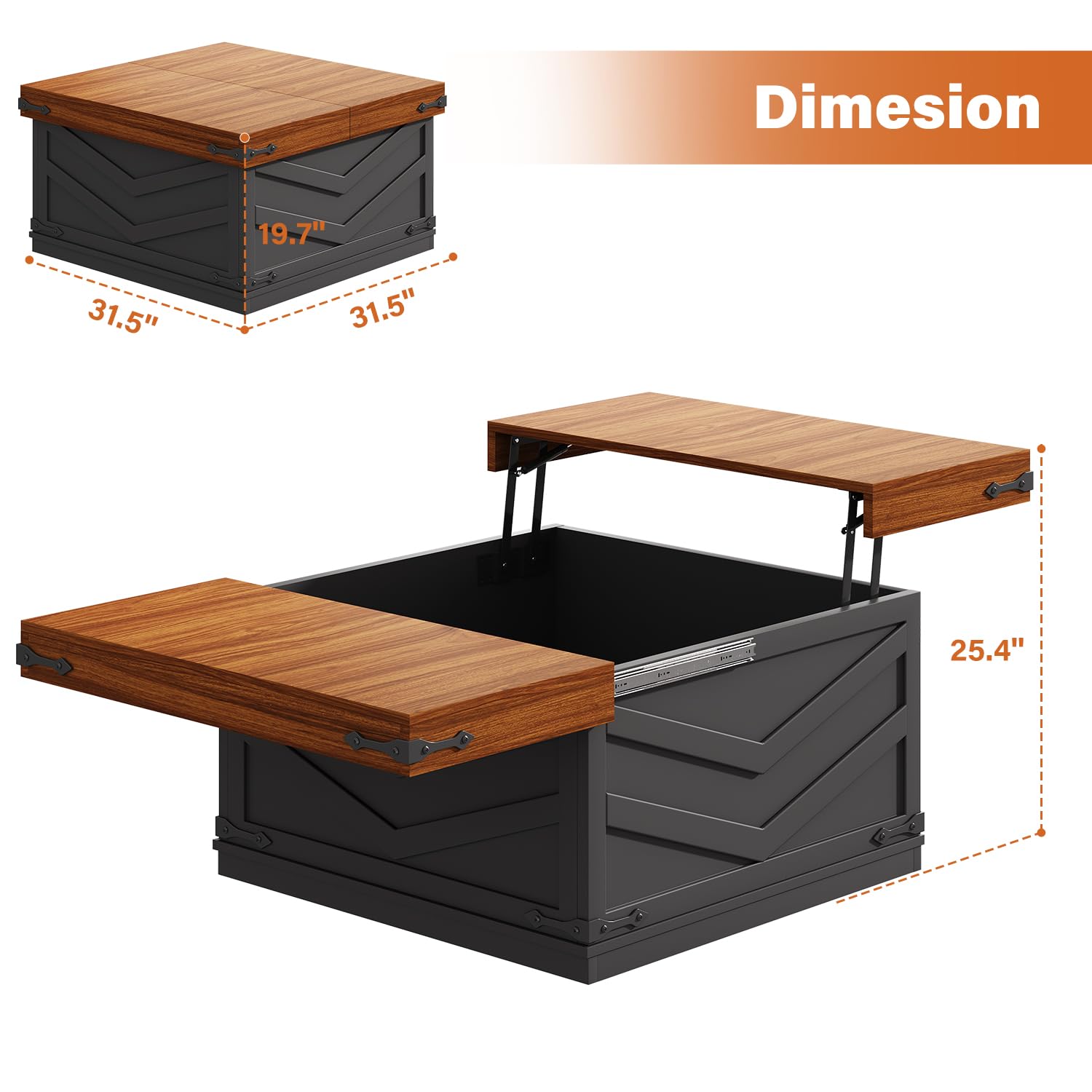Table basse relevable carrée c - Office Furniture Center avis et prix