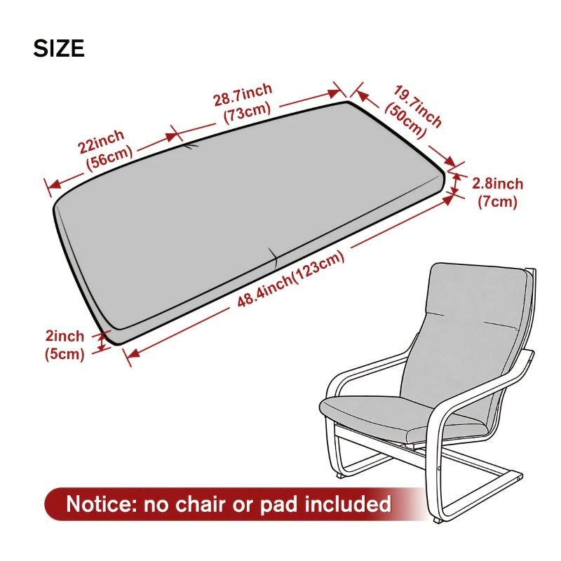 1PC Housse de chaise en jacqua - Visitor Chair Padded avis et prix