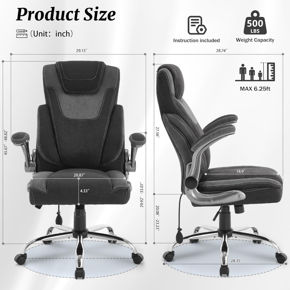 Chaise de bureau grande et hau - Office X Furniture avis et prix