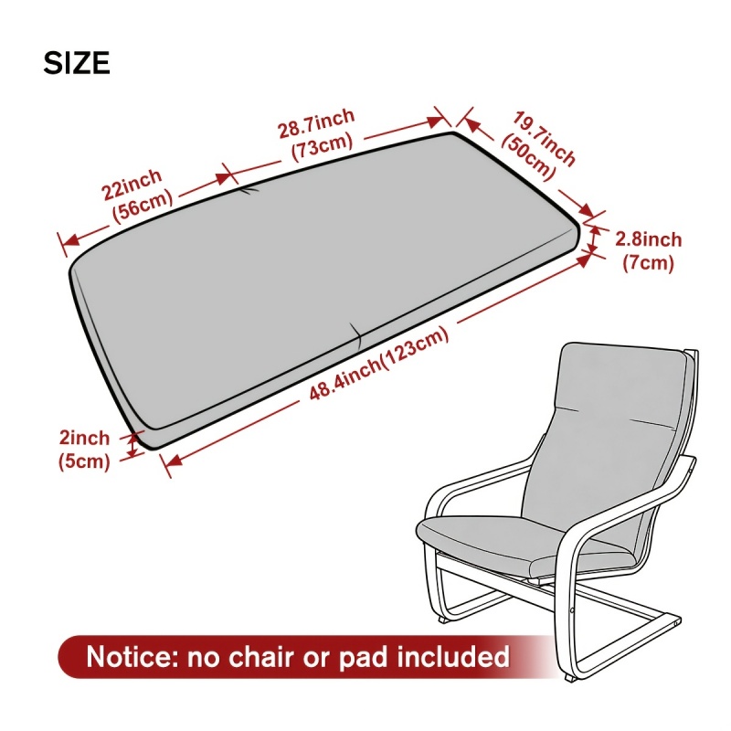 1 Housse de chaise Poang en ja - Visitor Chair Padded avis et prix