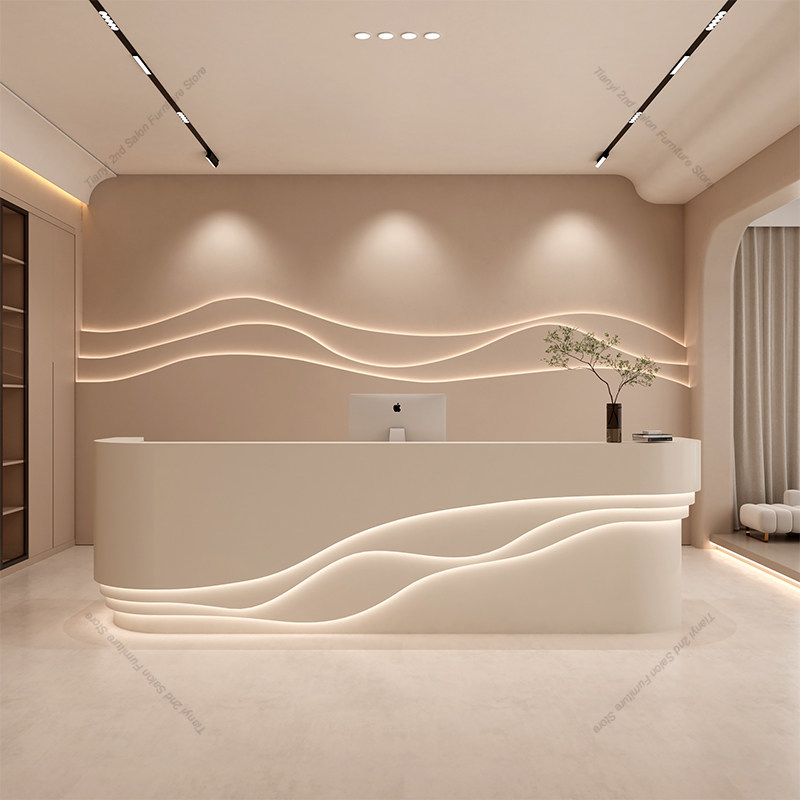 Comptoir de caisse style crème - Office Furniture Store avis et prix