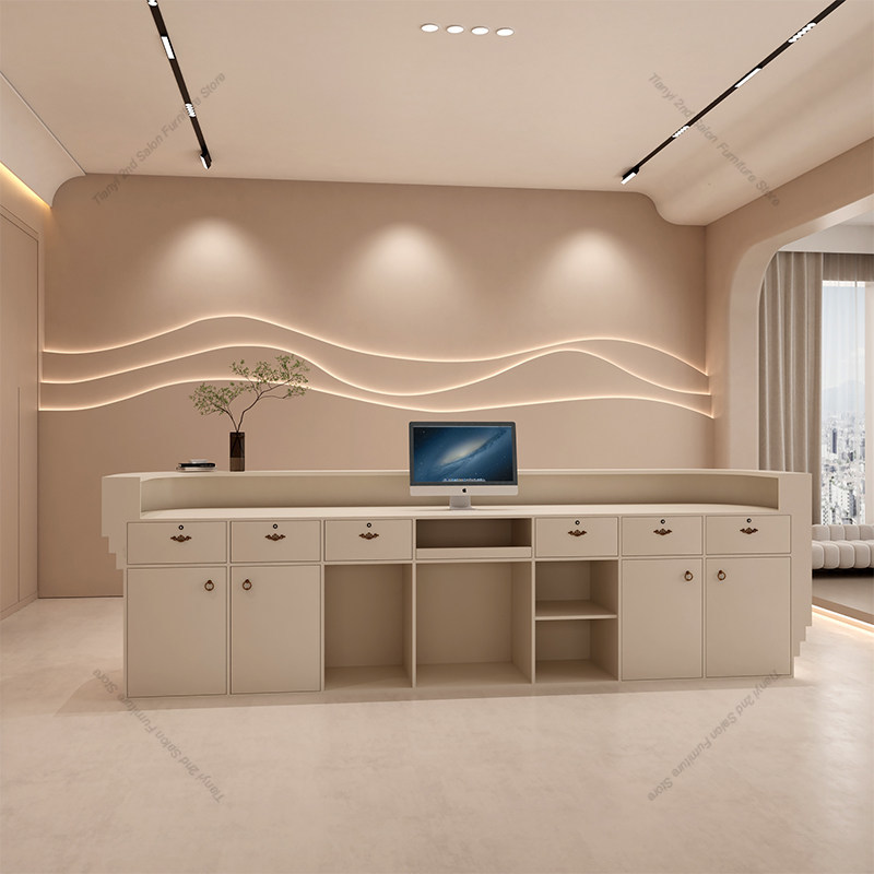 Comptoir de caisse style crème - Office Furniture Store avis et prix