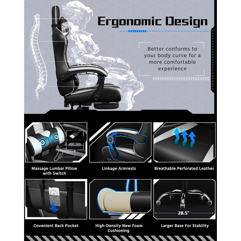 Chaise de jeu ergonomique pers - Office X Furniture avis et prix