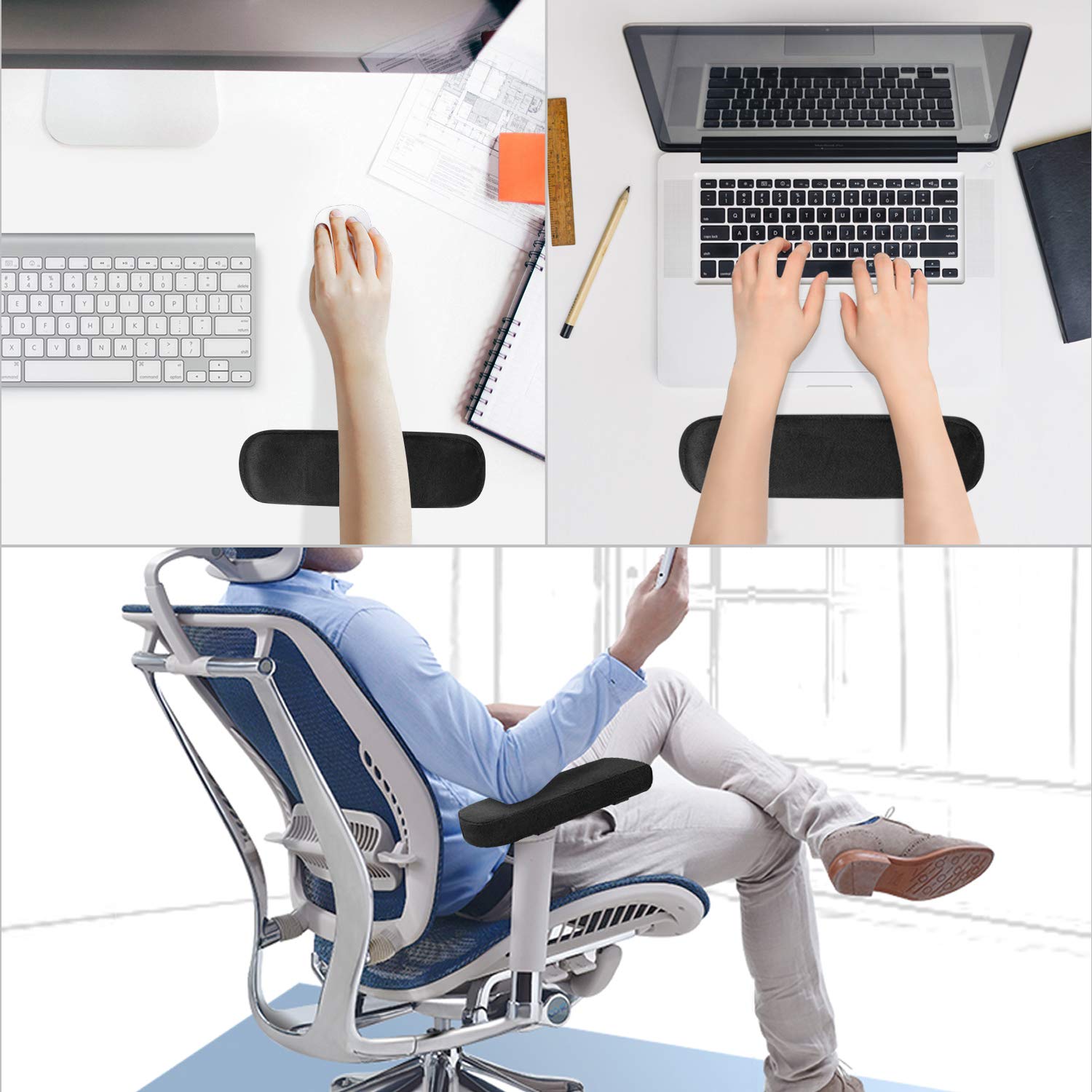 Coussinets d'accoudoir de chai - Visitor Chair Padded avis et prix